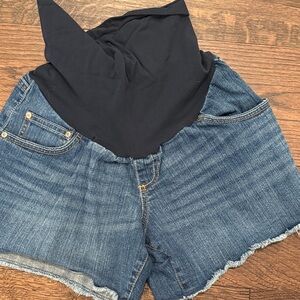 Maternity Denim Blue Women's Shorts